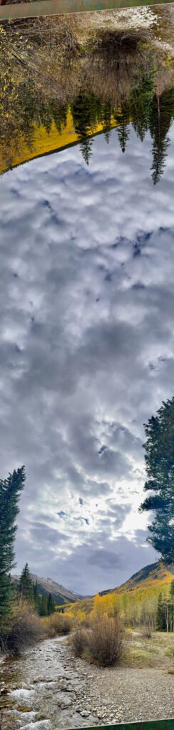 Waterfall in the Ember Sky